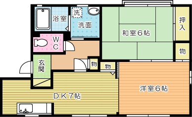 ドミールＡ 101号室 間取り