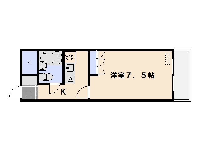 サンライズ千同Ⅱ 108号室 間取り