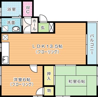 レジデンス志井　Ｂ棟 間取り