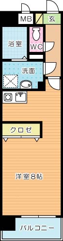 ミラドールＦ 107号室 間取り