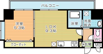 サンシャインマリンズ井堀 103号室 間取り