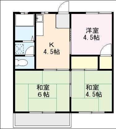 波奈コーポ 間取り