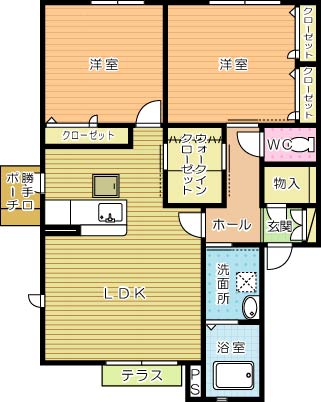 ジョイテル湯川Ａ棟 101号室 間取り