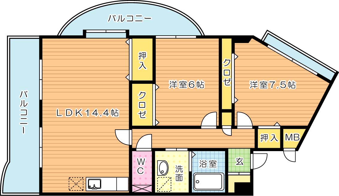 ガーデンパレスやひろ 間取り