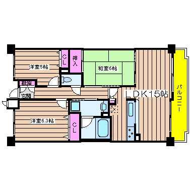 グランドメゾン江戸堀 間取り