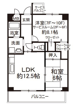 ハイシュタイン堀江 間取り