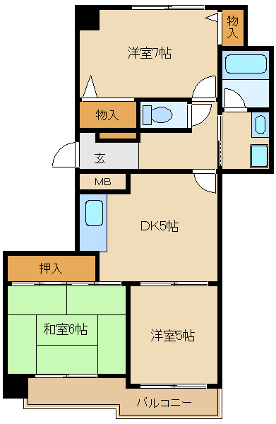 愛知県名古屋市東区出来町３丁目 間取り