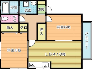 セラージュ沼 　 間取り図