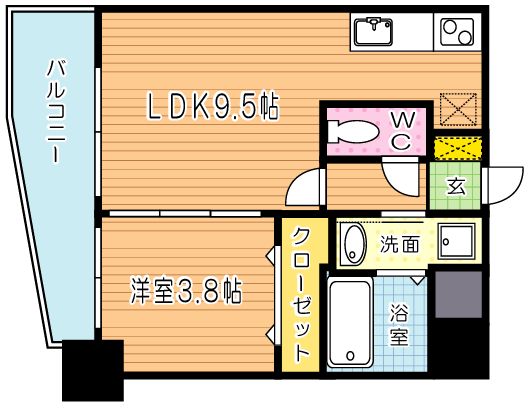 Ariete（アリエーテ） 304号室 間取り