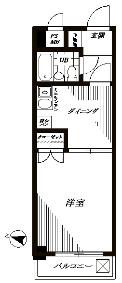 ｸﾞﾚｲｽ多摩川 305号室 間取り