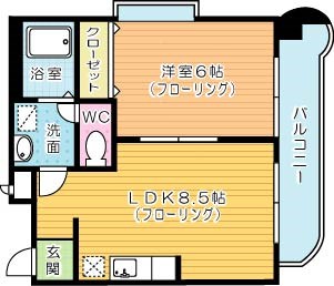 チャペルコンサート 701号室 間取り