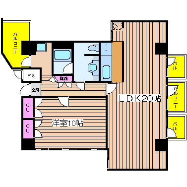 大阪府大阪市西区西本町１丁目 間取り