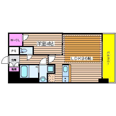 プレサンス立売堀アーバンスタイル 間取り