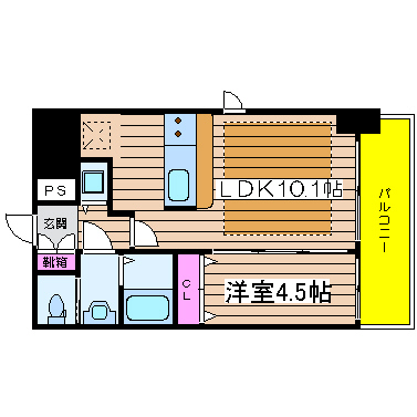 プレサンス立売堀アーバンスタイル 間取り