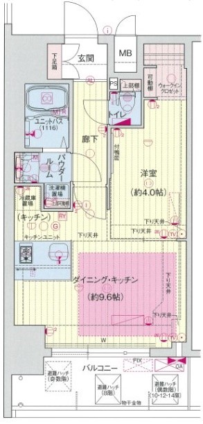 プレサンス立売堀アーバンスタイル 間取り