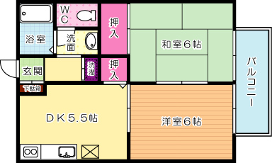 IT丸町 201号室 間取り