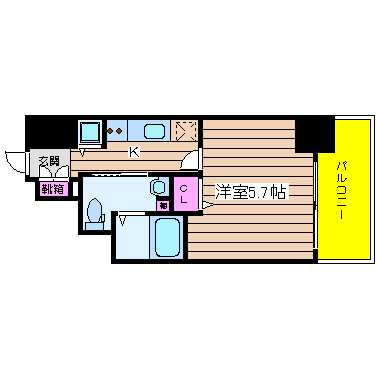 大阪府大阪市西区立売堀３丁目 間取り