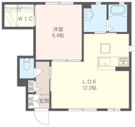 ボーテ 101号室 間取り