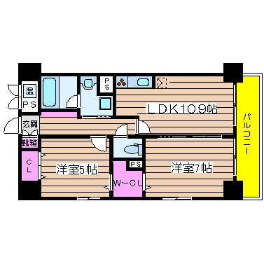 大阪府大阪市西区北堀江３丁目 間取り
