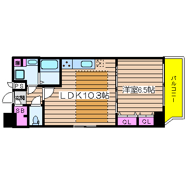 大阪府大阪市中央区南船場１丁目 間取り