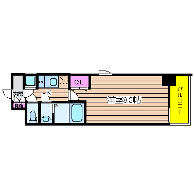大阪府大阪市西区新町２丁目 間取り