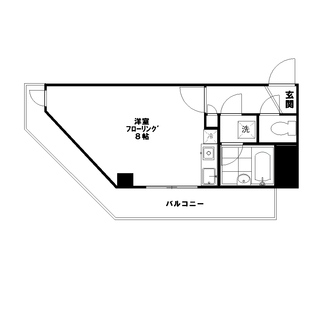 第３扶桑ビル　 602号室 間取り