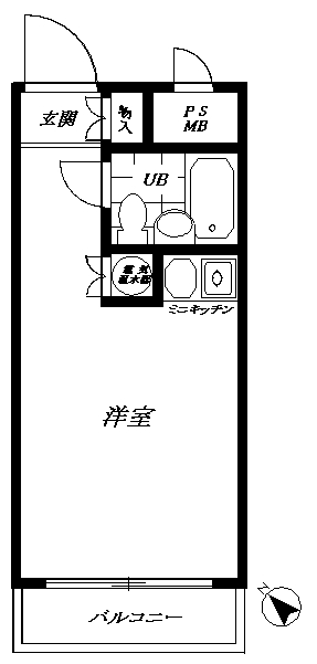 ダイアパレス伊勢佐木町 209号室 間取り