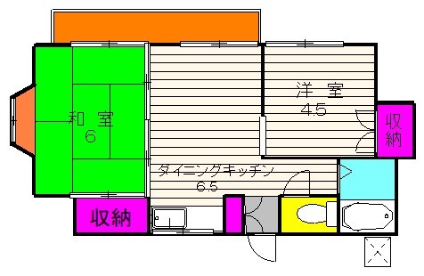 ホワイトハイツ 間取り