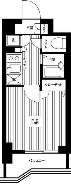 メインステージ高井戸 0302号室 間取り