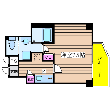 オリエンタル南堀江 間取り