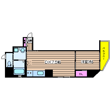 オリエンタル南堀江 間取り