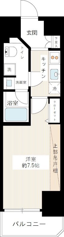 ブライズ亀戸 0803号室 間取り