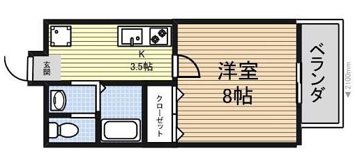 愛知県名古屋市千種区千種通６丁目 間取り