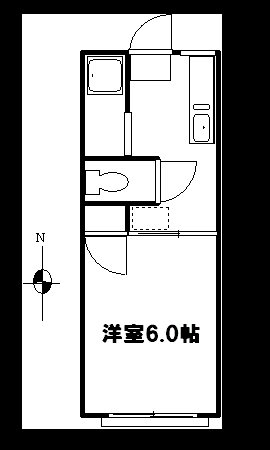 ルノトゥール横浜 203号室 間取り