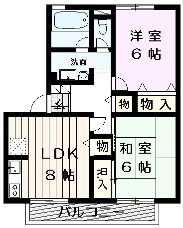 サンヴィレッジＣ棟 間取り