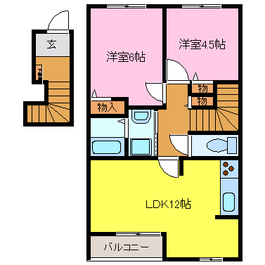 ブルーム多屋 間取り図