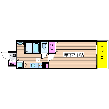 大阪府大阪市西区京町堀２丁目 間取り
