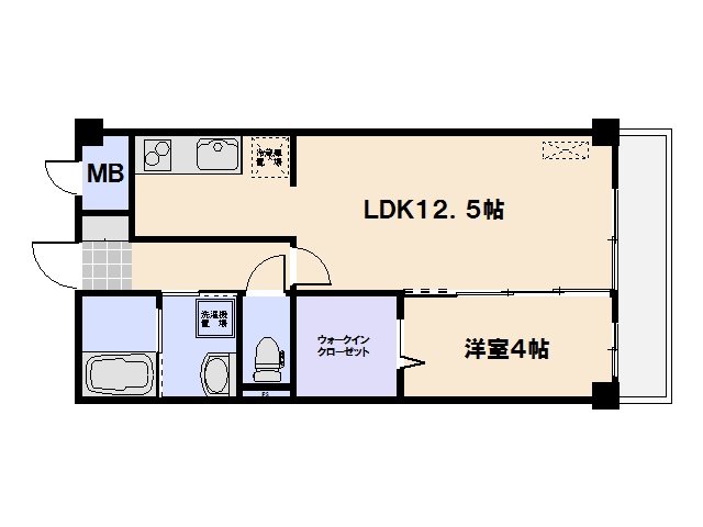 グランドゥール宮内 105号室 間取り