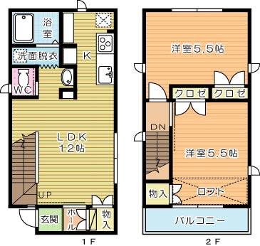 コートハウス赤坂コテージ 間取り