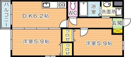 Curum三ヶ森（クルム三ヶ森） 間取り図