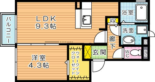 ナチュール陣原 間取り