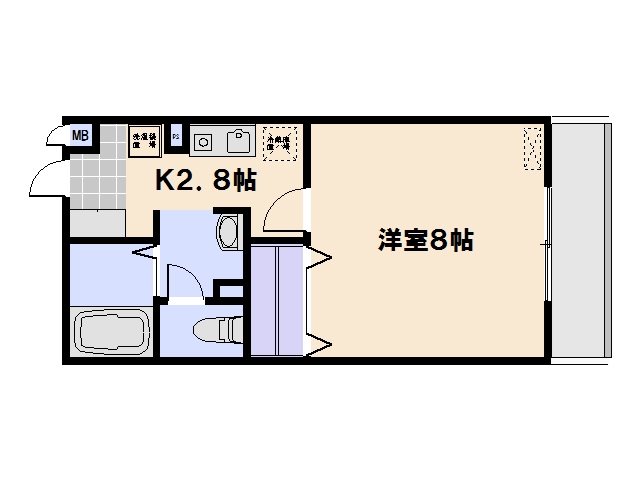 Belle cote 105号室 間取り