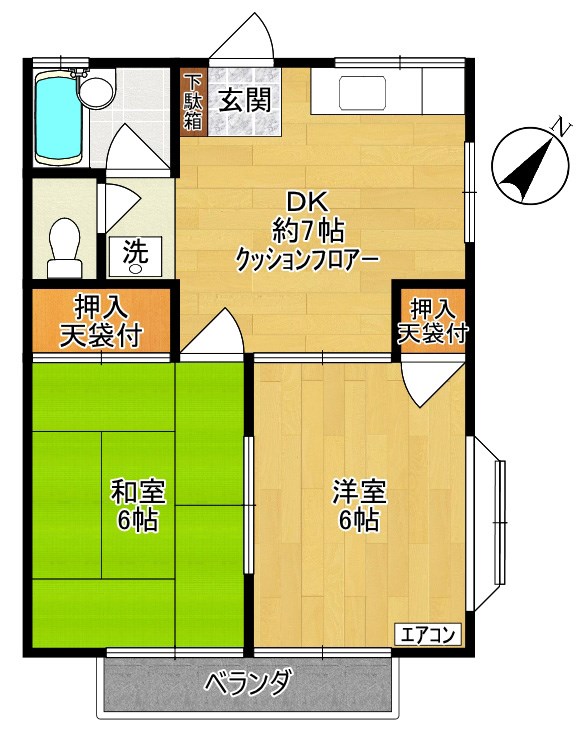 ヴィラ関谷 105号室 間取り