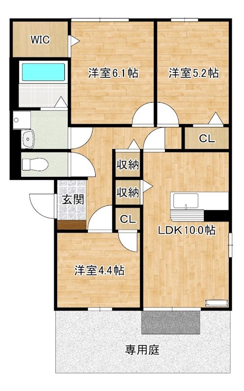 アムール中井 間取り図