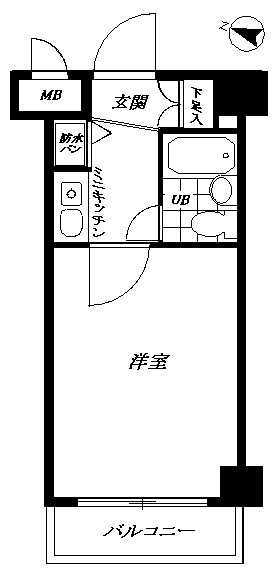 ｱｰﾊﾞﾝﾋﾙｽﾞ西日暮里 間取り図