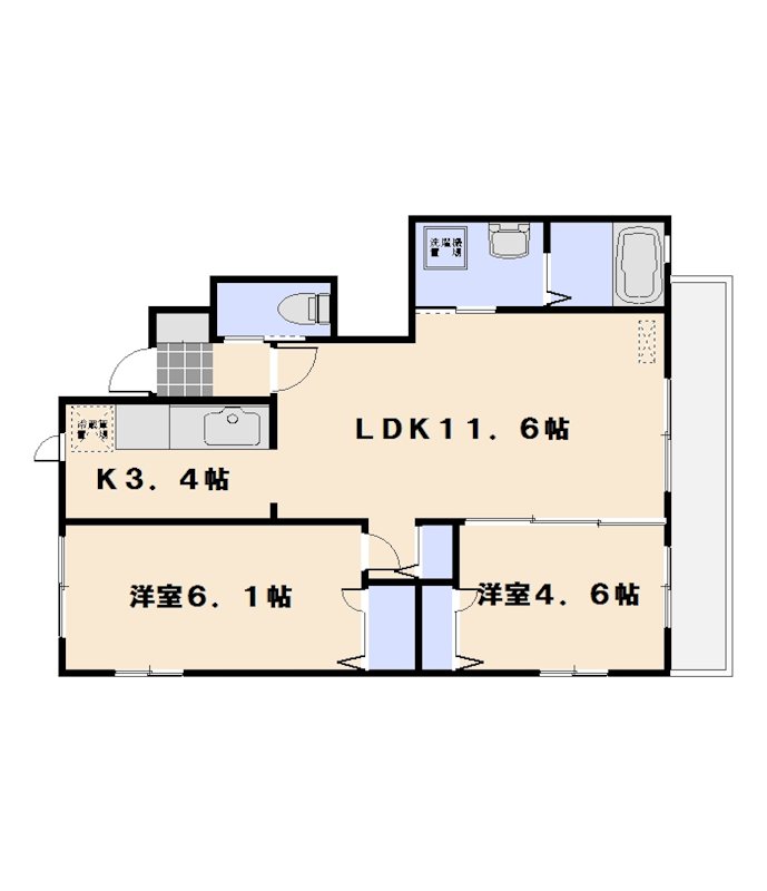 ディアハインB棟 間取り