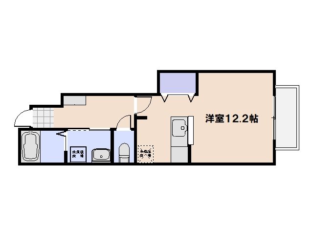 ベル　フィオーレ　Ⅱ 101号室 間取り