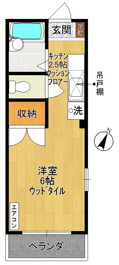 セゾンドゥー 307号室 間取り