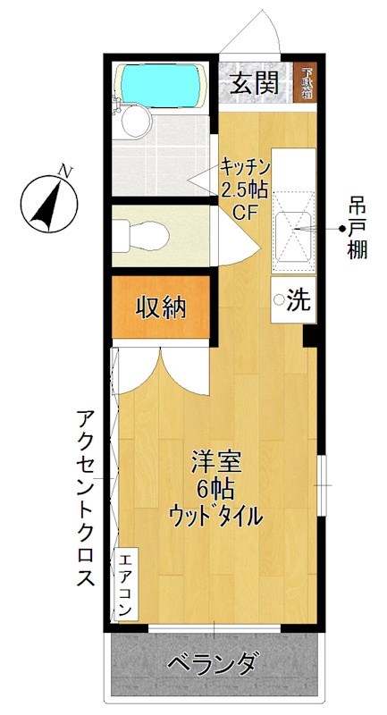 セゾンドゥー 307号室 間取り