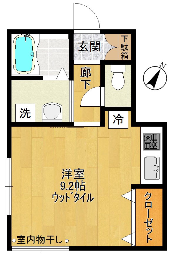アカネハイツ 103号室 間取り
